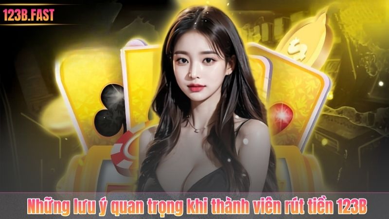 Những lưu ý quan trọng khi thành viên rút tiền 123B